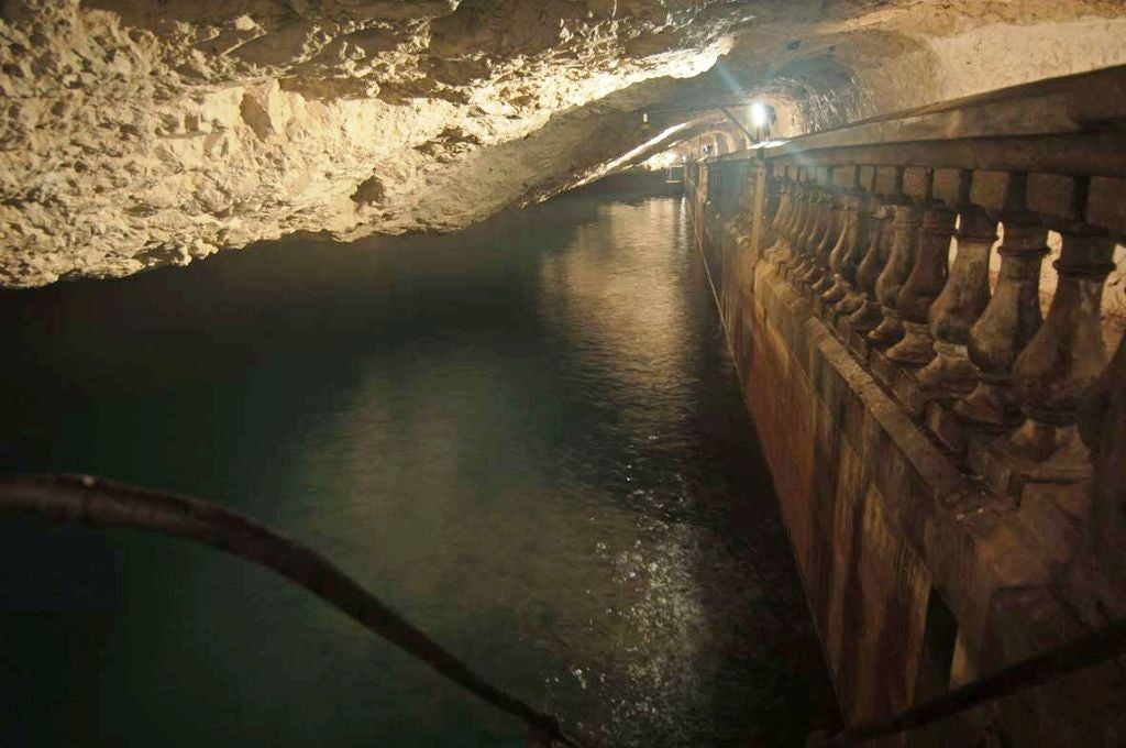 water reservoir inside Rock of Gibraltar