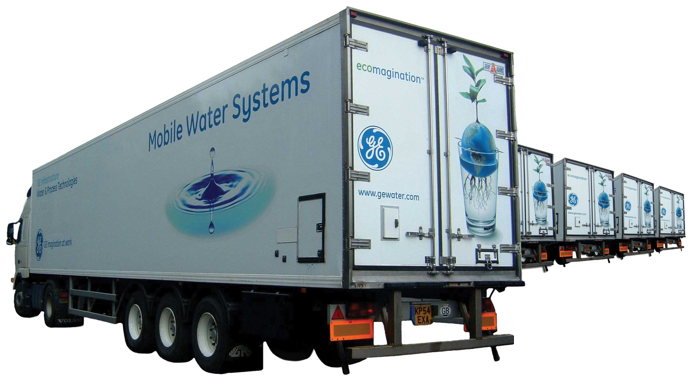 GE mobile water trailer