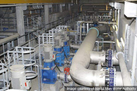 Inside the plant: the new plant uses three-stage dissolved air flotation (DAF).