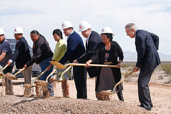 The ground breaking ceremony was held in March 2012. Image courtesy of Los Angeles Department of Water and Power.