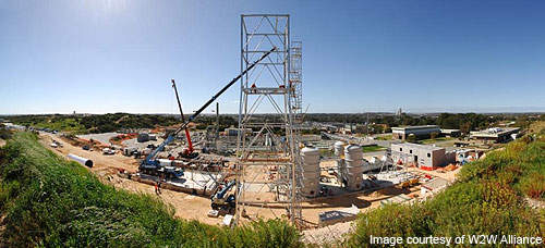 The Woodman Point WWTP upgrade was completed at a cost of A$350m.