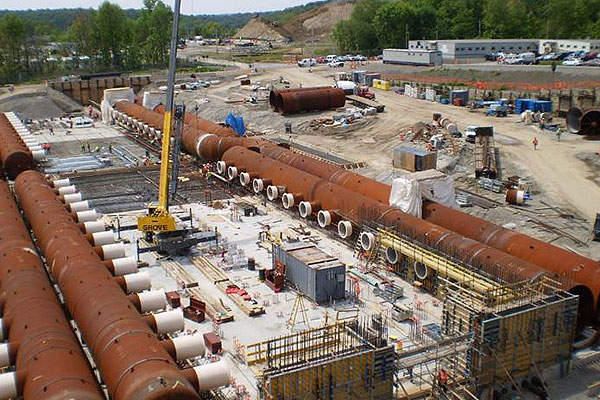 The project witnessed the installation of 10,000ft of stainless steel pipes.