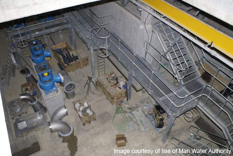 Inside the plant as it takes shape in January 2007.