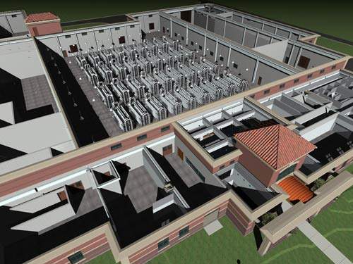 Cut-away computer image of the Columbia Heights UF facility. When completed, it will be the largest such installation for potable water in North America and one of the largest in the world.