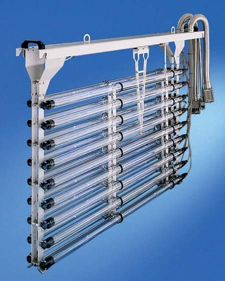 Wedeco TAK UV lamp element, the system which was selected for use at the plant.