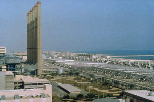 Saudi Arabia has invested heavily in water desalination facilities, such as this one at Jubail. The Shuaiba is now one of nearly 30 desalination plants in the country.