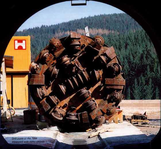 Sewage diversion Tunnel at Schonheide in the Erzebirge