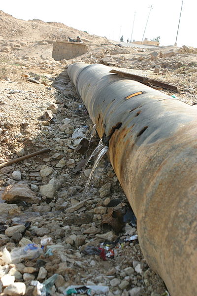 Broken pipeline