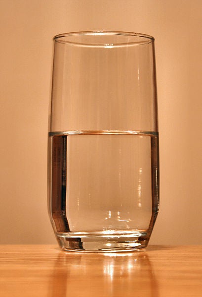 glass of clean water 