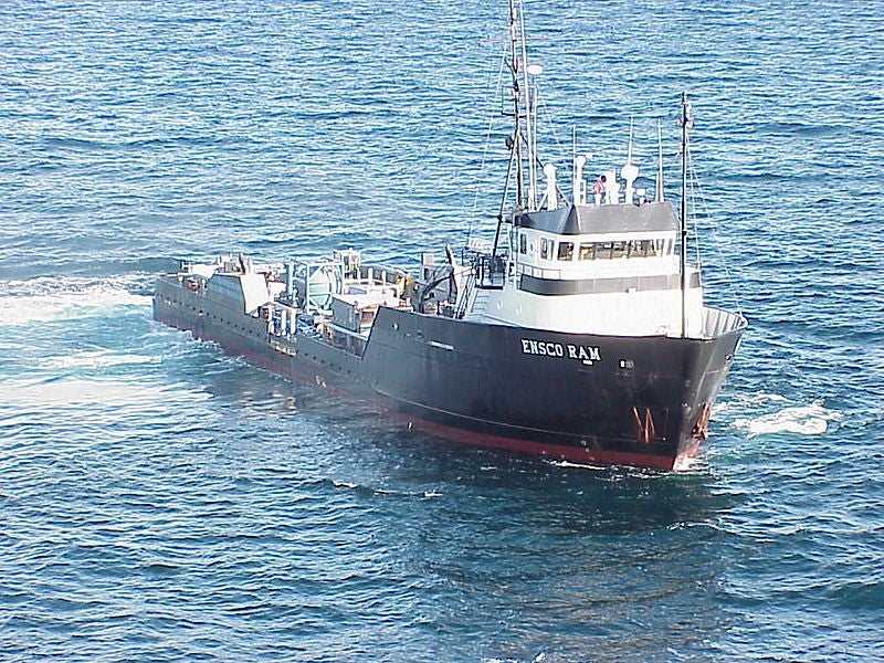 A platform supply vessel